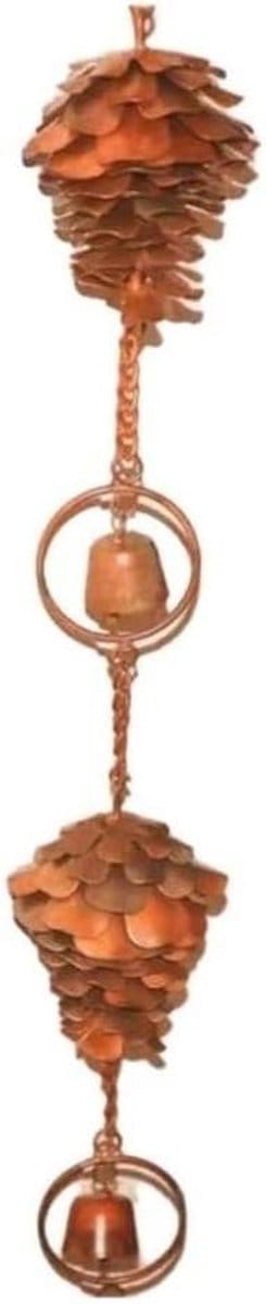 Regenketting - Dakgoot Ketting - Decoratief Water Leiden - Stijlvol Boerderij Ontwerp - 100 cm Lengte - Metaal