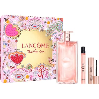 Lancôme Idôle Eau de Parfum Geschenkset Limited Edition: Idôle Eau de Parfum 50ml + Idôle Eau de Parfum 10ml + Lash Idôle Flutter Extension Mascara Zwart Travel Size 2 ml - Parfum & Makeup Routine Cadeaupakket 3 Stuks