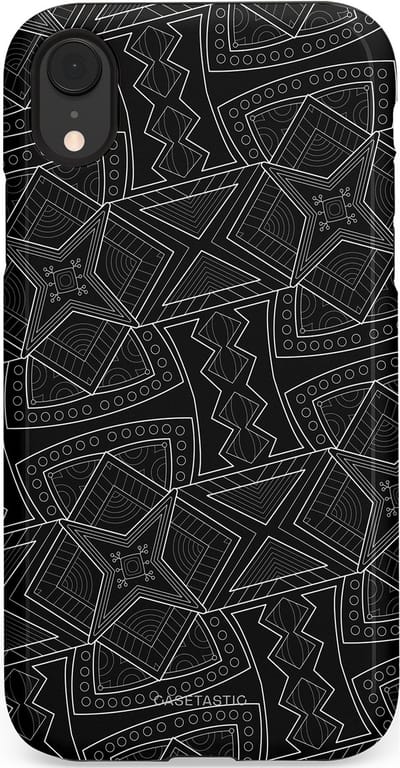 Casetastic Hoesje Geschikt voor Apple iPhone Xr - Stijlvolle Beschermende Duo-layer Case - Afrikaanse kunst