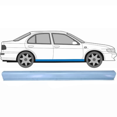 Reparatie dorpel voor Nissan Almera N15 1995-1999 / Links = Rechts (symmetrisch)