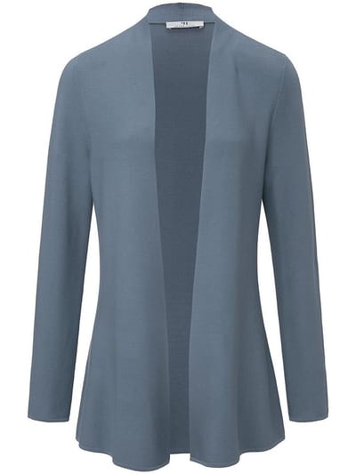 Vest 100% SUPIMA®-katoen lange mouwen Van Peter Hahn blauw