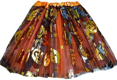 Halloween rok kinderen - oranje met goude pompoenen - halloween verkleedkleding - eng - horror