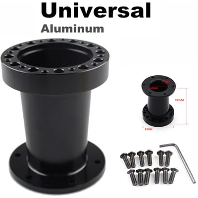 Universele 4 INCH Aluminium Spacer Voor Stuurnaaf Adapter Boss Kit Zwart black