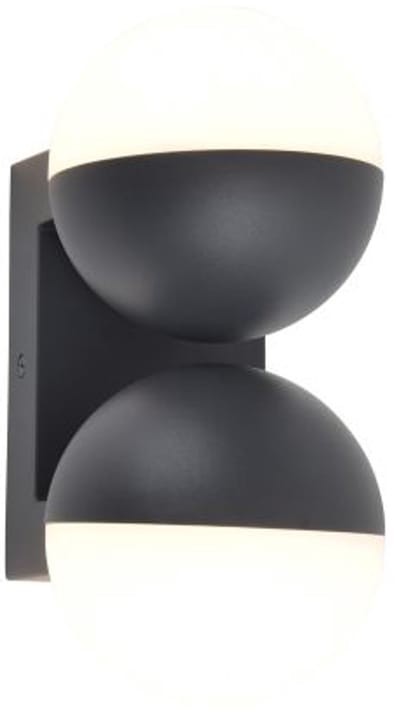 LUTEC Looma - LED wandlamp voor buiten - 2 draaibare lampen - Premium aluminium - 1600Lm - 3000K warm licht - IP54 extra weerbestendig - Donkergrijs