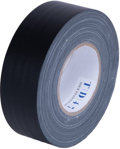 TD47 Gaffa Tape 50mm x 50m Mat Zwart