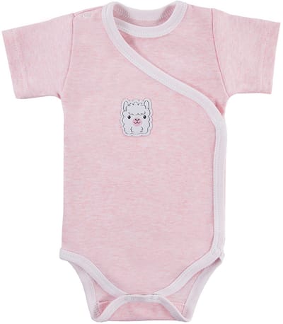 Eevi - Rompertje Roze - Omslagromper - Overslagromper - Maat 68 - 4 t/m 6 maanden