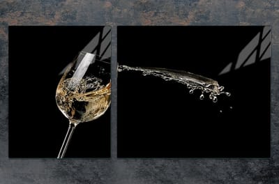 TMK ArtDeko - Snijplank - Glas - 100x52 cm - Wijnmotief