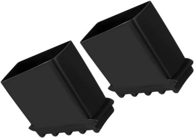 Laddervoet Beschermers - Laddervoetjes Rubber - Ladder Stabiliteit - Elektrisch Geïsoleerd - 5 x 5 x 2.5 cm - Zwart