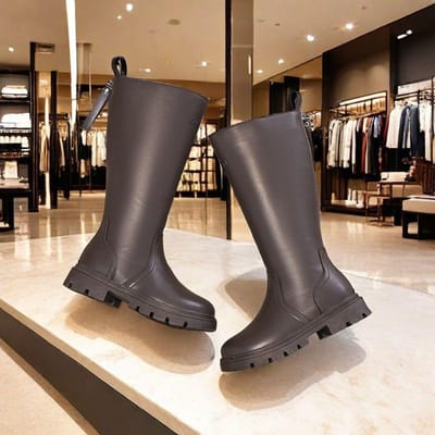 Kinderen Knielange Laarzen Herfst Britse Meisjes Prinses Laars Kinderen Rits Comfortabel Antislip Buiten Hoge Laarzen Botas 37 bruin