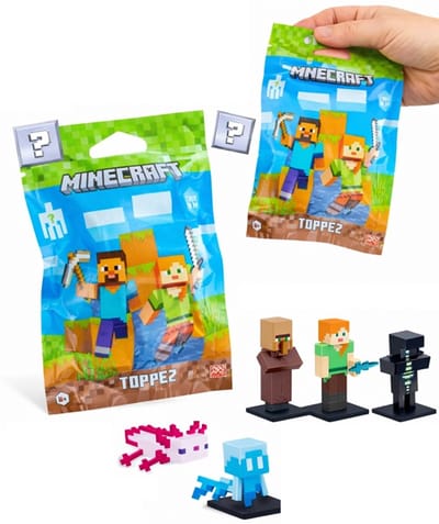 Minecraft verzamel figuurtje - 4 cm groot - 1 exemplaar - Spaar ze allemaal - Videogame merchandise - Minecraft speelgoed - Movie - Merchandise