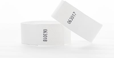 100 Polsbandjes Tyvek, wit