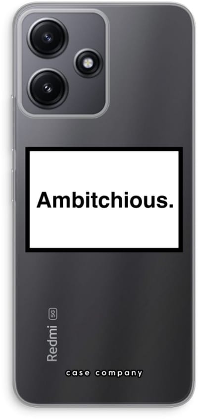 Case Company® - Hoesje geschikt voor Xiaomi Redmi 12 hoesje - Ambitchious - Soft Cover Telefoonhoesje - Bescherming aan alle Kanten en Schermrand