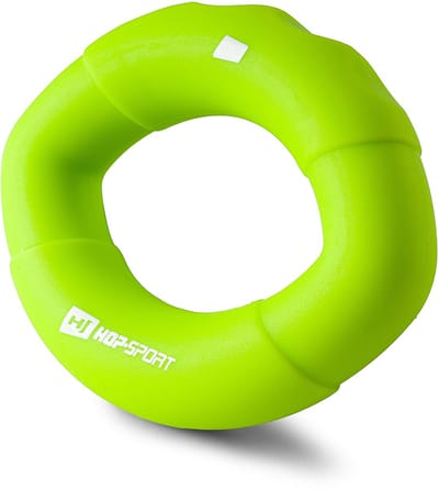 Hop-Sport Siliconen Handtrainer Vingertrainer – Verstelbare Griptrainer met 4 Weerstanden – Onderarm en Handspier Trainer voor Kracht, Revalidatie en Stressverlichting (13,6 kg)