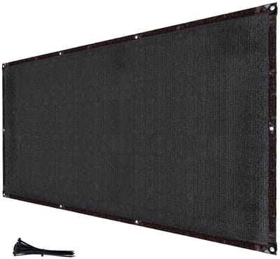 Dailygoods- Privacyscherm 1500x120 cm - Tuinhek - Zonneschermnet - Buitenruimtes - Kabelbinders - Duurzaam polyethyleen 0,6 mm