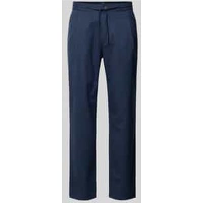 Regular fit stoffen broek met elastische band