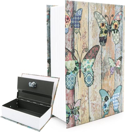 Creatieve boekkluis met combinatieslot, verborgen opbergdoos voor sleutels, geld en sieraden, ideale diefstalbeveiliging voor thuis en kantoor
