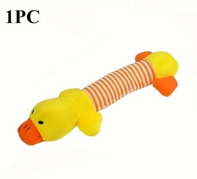 Livano Honden Speelgoed - Hond - Speelgoed - Dog Toy - Pluche - Geel