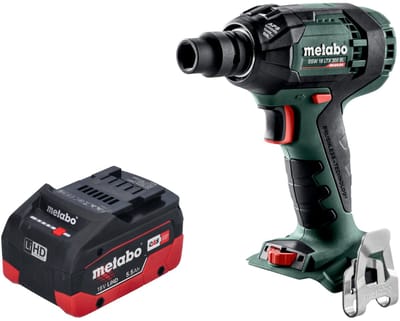Metabo SSW 18 LTX 300 BL accu-slagmoersleutel 18 V 300 Nm 1/2" borstelloos + 1x LiHD accu 5,5 Ah - zonder oplader