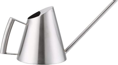 Gieter Roestvrij Staal - Waterkruik Planten - Planten Water Geven - Geborstelde Afwerking - 400ml Capaciteit - Zilver