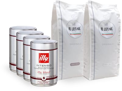 Italiaans Proefpakket Koffiebonen – Koffieproeverij – 3 Smaken – 3000g – Il Leone Espresso & Illy – Verse Italiaanse Koffiebonen – Espresso & Lungo – Koffiecadeau