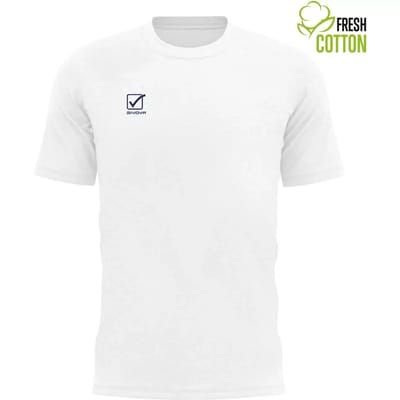 Katoenen T-shirt Givova Fris Wit Wit - L