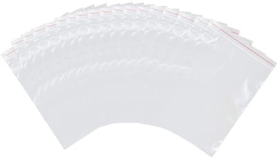Dailygoody - Plastic zakken met rits - 100 stuks - Transparant - 8 x 12 cm - Zakken voor opslag - Ideaal voor organisatie - 0.05 mm dikte