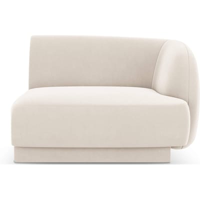 Modulair hoekelement Miley rechts velvet | Micadoni Limited Edition