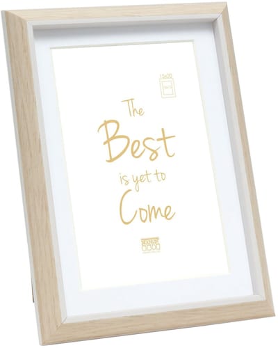 Deknudt Frames fotolijst S46WG3 P1 - lichte houtkleur/wit - 10x15 / 15x20 cm