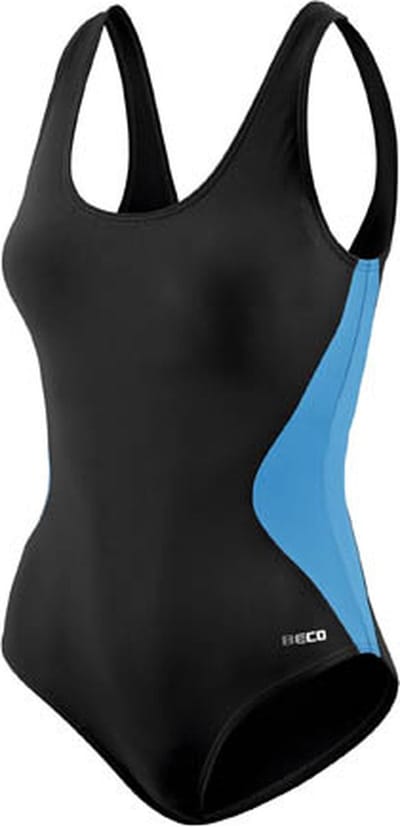 Beco Badpak C-cup Dames Polyamide Zwart/blauw Maat 36