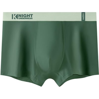 Heren Boxer Ondergoed Middelhoge Elastische Tailleband U-Convexe Korte Broekjes Contrasterende Kleur Ademend Dunne Slipjes L