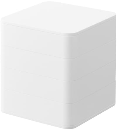 Yamazaki Sieradendoos Vierkant - 4 niveaus - Tower - Wit