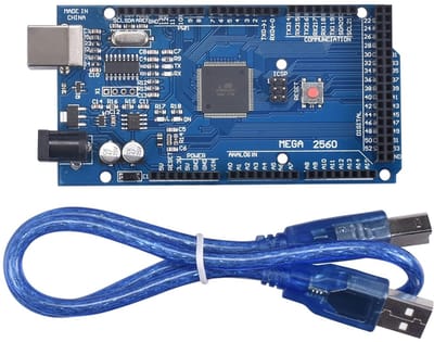 Mega-2560-R3 Board - Ontwikkelingsbord met USB-kabel - Verbeterde compatibiliteit - 11 x 5,2 x 0,8 cm - Geschikt voor Arduino