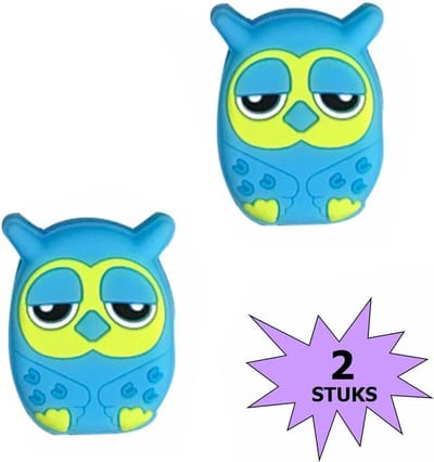 Fako Bijoux® - Tennisdemper - Tennis Demper - Uiltje - Blauw - 2 Stuks
