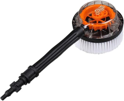 Hogedrukreinigingsborstel - Draaiende Autowasborstel - Auto Grondig Reinigen - Zachte Microvezel Binnenzijde - K2-K7 Serie Compatibel - Zwart