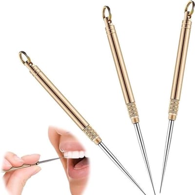 Dailygoody - Herbruikbare Titanium Tandenstokers - Ideaal voor