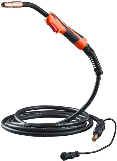 250 A MIG laspistool, 15 voet kabel, compatibel met Lincoln Power MIG 200, 215, 216, 255, Wire-Matic 255, voor 0.889 mm en 1.143 mm lasdraden