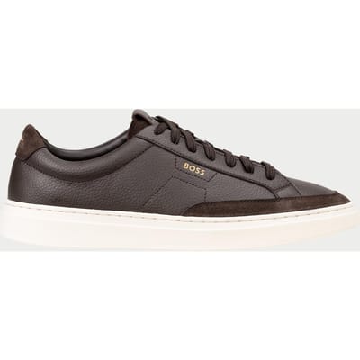Hugo Boss - Schoenen - Donkerbruin - Heren - Maat 41 -