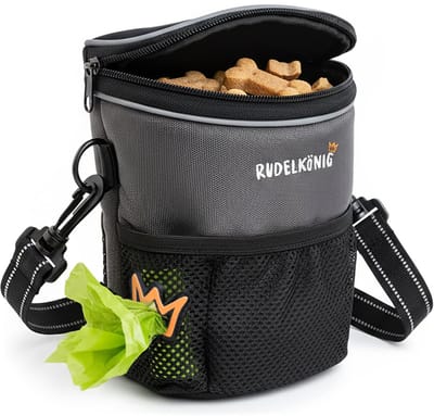Rudelkönig Beloningstasje voor Honden – Praktisch snack tasje met poepzakjes houder