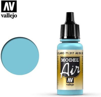 Vallejo Hobbyverf Acrylverf - 71317 Model Air AII SV. Gol Light Blue - Acryl Verf flesje - 17 ml