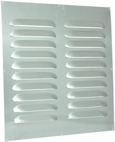 Schoepenrooster Aluminium - Ventilatierooster - Luchtcirculatie - Stevig Materiaal - 500x500mm - Aluminiumkleurig