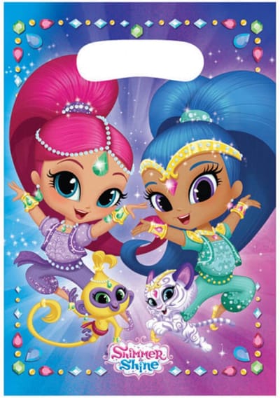 Shimmer and Shine uitdeelzakjes/giftbags - 8 stuks