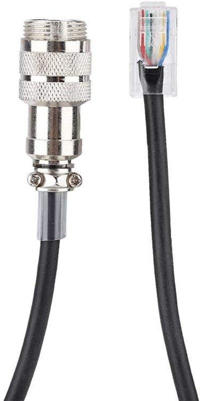 Allecto - 8 Pin naar RJ-45 Microfoon Adapter Kabel - Voor Yaesu Transceivers - Hoogwaardige Geluidskwaliteit - Geschikt voor Audio - Duurzaam en Be...