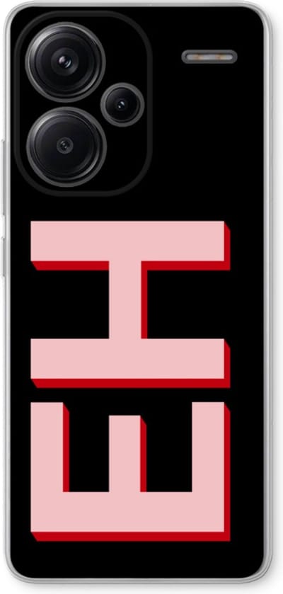 Gepersonaliseerd - Case Company® - Hoesje geschikt voor Xiaomi Redmi Note 13 Pro plus hoesje - Monogram - Soft Cover Telefoonhoesje - Bescherming aan alle Kanten en Schermrand