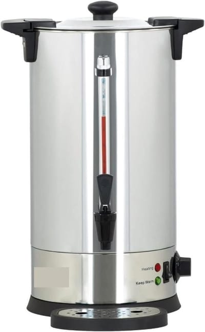 Heetwaterdispenser - Waterdispenser - Snel Water Verwarmen - 10 Liter Capaciteit - 22.5x22.5x47cm - Roestvrij Staal
