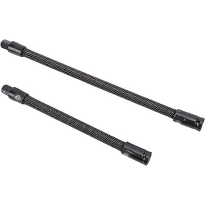2 Pièces Barre d'extension flexible pour douille 250 mm 350 mm Entraînement 1/2 pouce Acier allié S2 Rallonge de douille pliable pour espace restreint
