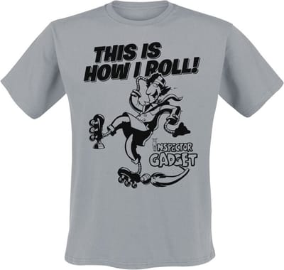 Inspector Gadget This Is How I Roll T-shirt grijs S Katoen - Fan merch, Film, TV-series
