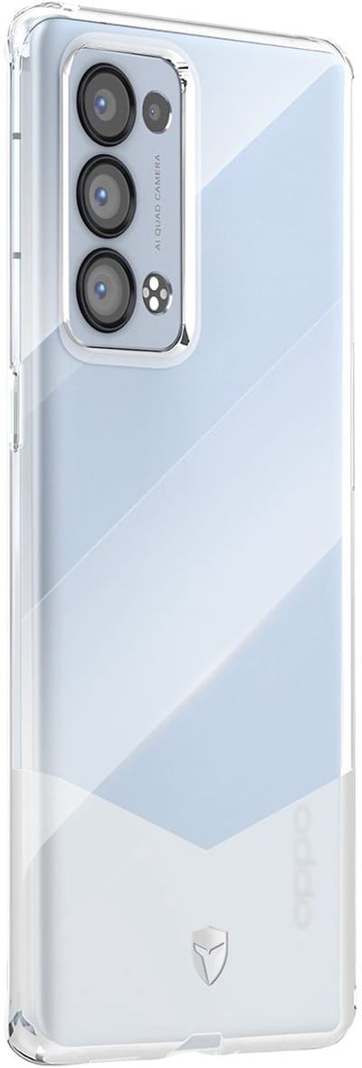 Force Case, Hoesje geschikt voor Oppo Reno 6 Pro - PURE Versterkt, Transparant