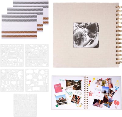 Creatief DIY Fotoalbum 20.5 x 20.5 cm met 40 Pagina's voor Bruiloft, Verjaardag en Scrapbooking