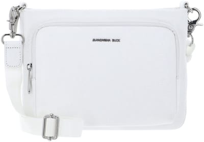 MANDARINA DUCK Leren schoudertas Mellow Leather Crossover Bag Blanc wit