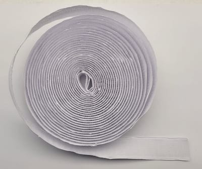 Ki-tec - Klittenband - Velcro - 1 x 5 Meter - Alleen Haakband - Wit - Speciaal voor kleinere Vliegengordijnen - 20 mm Breed - Extra Sterk - Zelfklevend